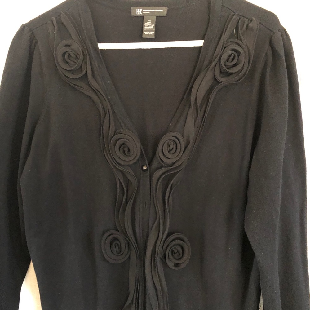 INC Black decorative sweater